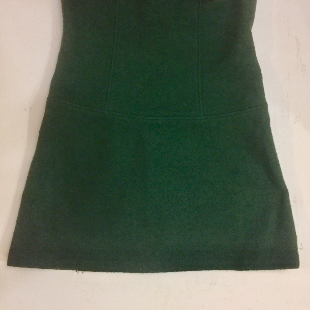 Betsey Johnson Emerald Green Tweedy Low Waist Dress - Picture 3 of 5